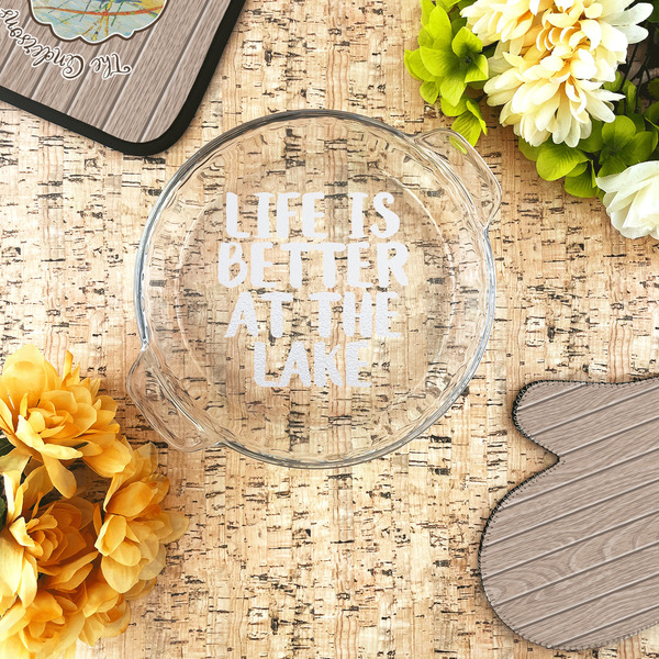 Lake House Glass Pie Dish - LIFESTYLE