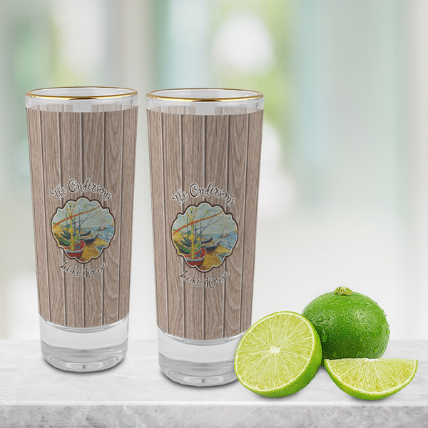 Lake House Glass Shot Glass - 2 oz - LIFESTYLE