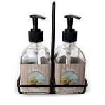 Lake House Glass Soap & Lotion Bottle Set (Personalized)