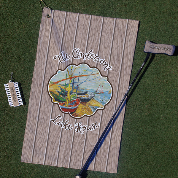Custom Lake House Golf Towel Gift Set (Personalized)