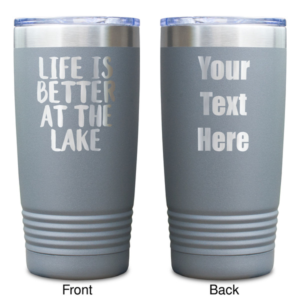 Lake House Gray Polar Camel Tumbler - 20oz - Double Sided - Approval