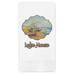 Lake House Guest Napkins - Full Color - Embossed Edge (Personalized)