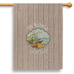 Lake House 28" House Flag - Double Sided (Personalized)