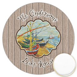 Lake House Printed Cookie Topper - 3.25" (Personalized)