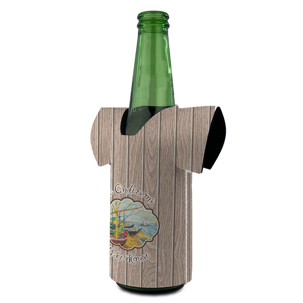 Lake House Jersey Bottle Cooler - ANGLE (on bottle)