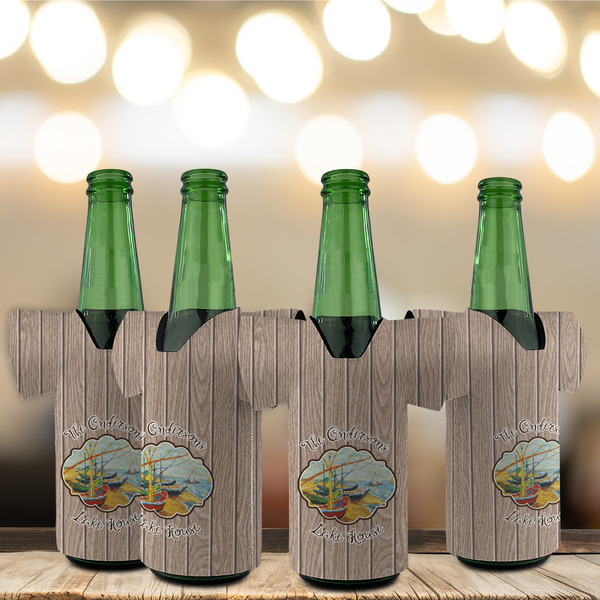 Lake House Jersey Bottle Cooler - Set of 4 - LIFESTYLE