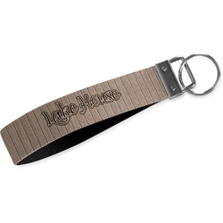 Lake House Webbing Keychain Fob - Small (Personalized)
