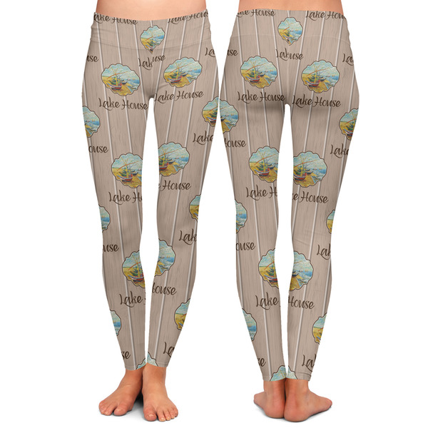 Lake House Ladies Leggings - Front and Back