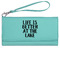 Lake House Ladies Wallet - Leather - Teal - Front View