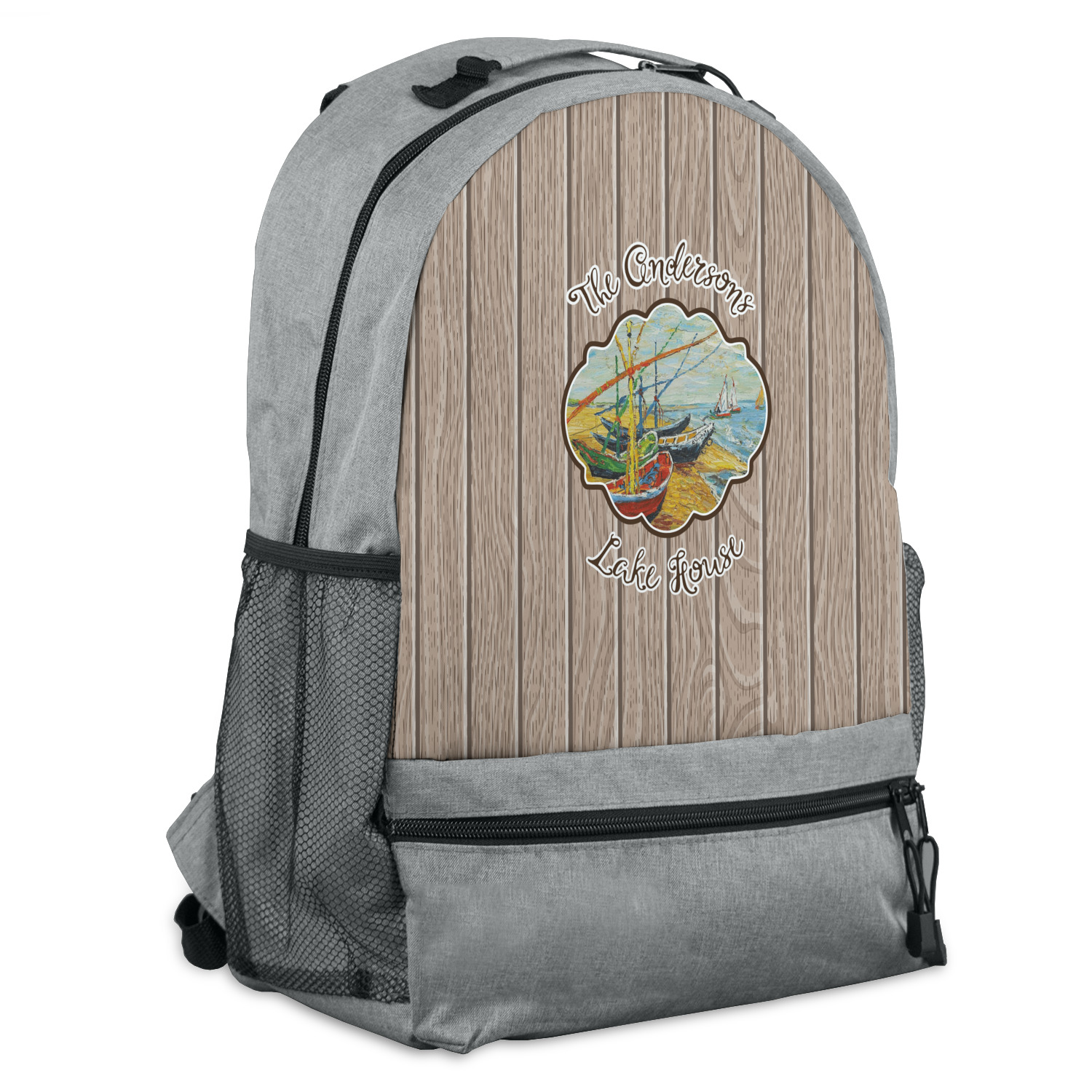 Lake House Design Custom Backpack