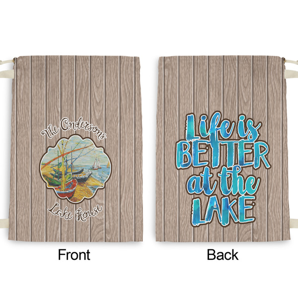 Lake House Large Laundry Bag - Front & Back View