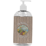 Lake House Plastic Soap / Lotion Dispenser (16 oz - Large - White) (Personalized)