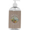 Lake House Plastic Soap / Lotion Dispenser (16 oz - Large - White) (Personalized)