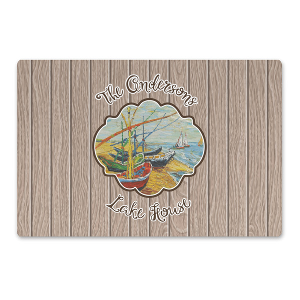 Custom Lake House Large Rectangle Car Magnet (Personalized)