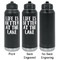 Lake House Laser Engraved Water Bottles - 2 Styles - Front & Back View