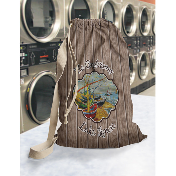 Lake House Laundry Bag in Laundromat