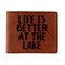 Lake House Leatherette Bifold Wallet - Single Sided (Personalized)