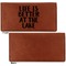 Lake House Leather Checkbook Holder Front and Back Single Sided - Apvl