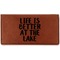 Lake House Leatherette Checkbook Holder - Single Sided (Personalized)