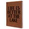 Lake House Leather Sketchbook - Large - Double Sided (Personalized)
