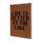 Lake House Leather Sketchbook - Small - Double Sided (Personalized)