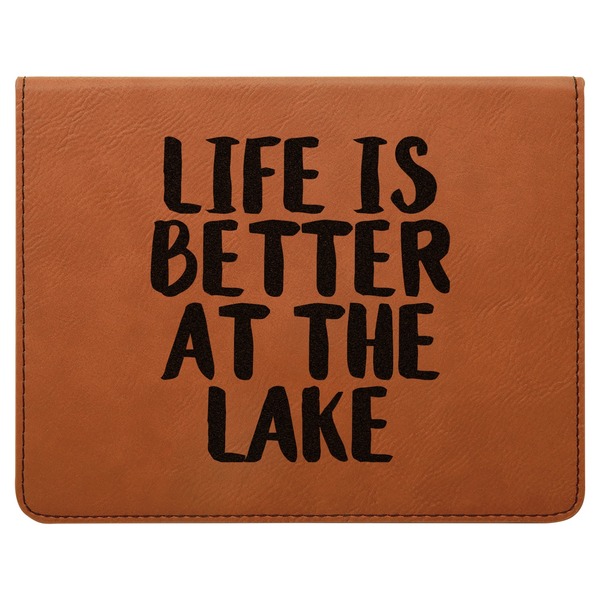 Lake House Leatherette 4-Piece Wine Tool Set Flat