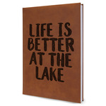 Lake House Leatherette Journal - Large - Single Sided (Personalized)