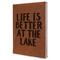 Lake House Leatherette Journal - Large - Single Sided (Personalized)
