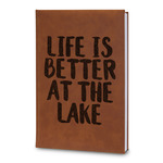 Lake House Leatherette Journal - Large - Double Sided (Personalized)
