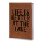 Lake House Leatherette Journal - Large - Double Sided (Personalized)