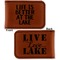 Lake House Leatherette Magnetic Money Clip - Front and Back
