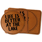 Lake House Faux Leather Iron On Patch (Personalized)