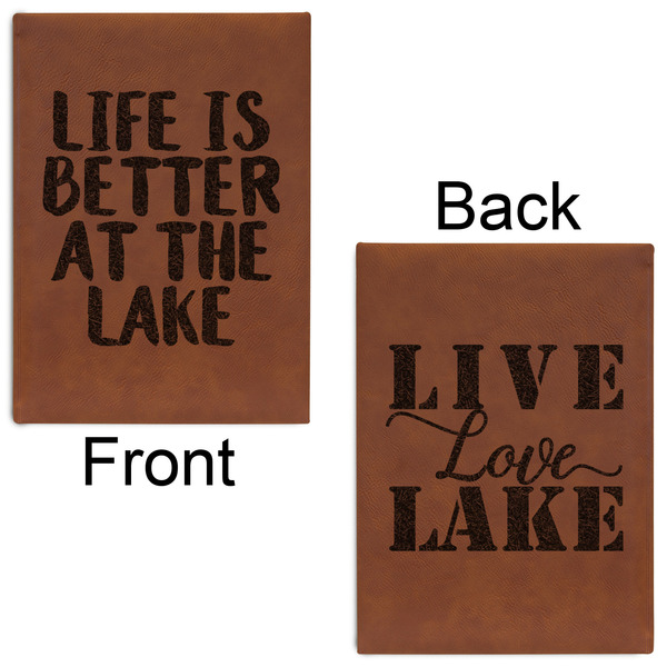 Lake House Leatherette Sketchbooks - Large - Double Sided - Front & Back View