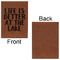 Lake House Leatherette Sketchbooks - Large - Single Sided - Front & Back View