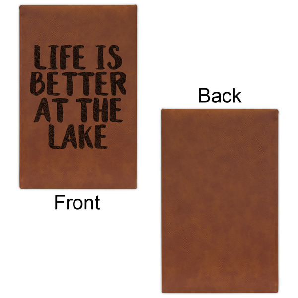 Lake House Leatherette Sketchbooks - Small - Single Sided - Front & Back View