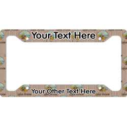 Lake House License Plate Frame - Style A (Personalized)