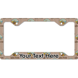 Lake House License Plate Frame - Style C (Personalized)