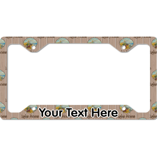 Custom Lake House License Plate Frame - Style C (Personalized)