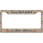 Lake House License Plate Frame - Style B (Personalized)