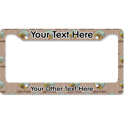 Lake House License Plate Frame - Style B (Personalized)
