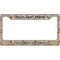 Lake House License Plate Frame Wide