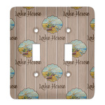 Lake House Light Switch Cover (2 Toggle Plate) (Personalized)