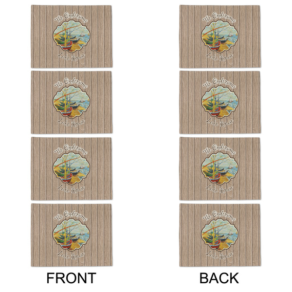 Lake House Linen Placemat - APPROVAL Set of 4 (double sided)