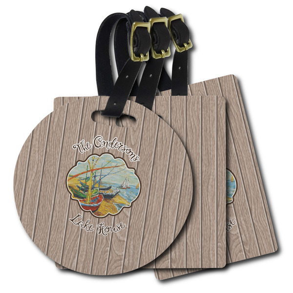 Custom Lake House Plastic Luggage Tag (Personalized)