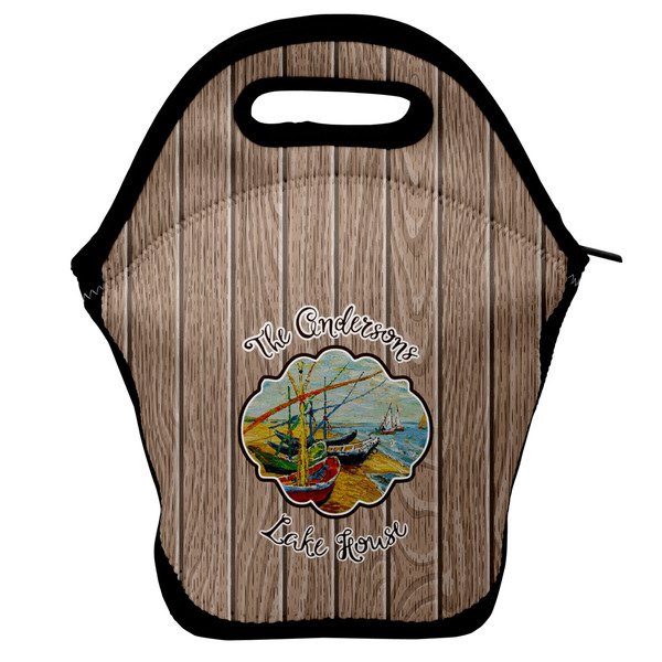 Custom Lake House Lunch Bag w/ Name or Text