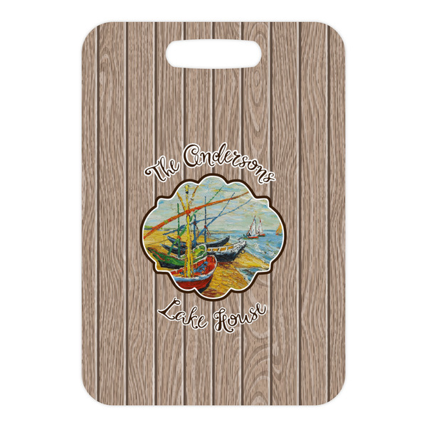 Lake House Metal Luggage Tag - Front Without Strap