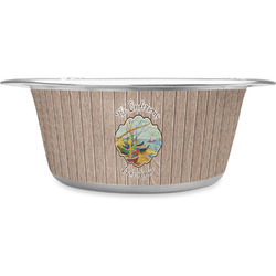Lake House Stainless Steel Dog Bowl (Personalized)