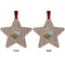 Lake House Metal Star Ornament - Front and Back