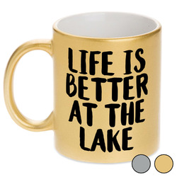 Lake House Metallic Mug (Personalized)