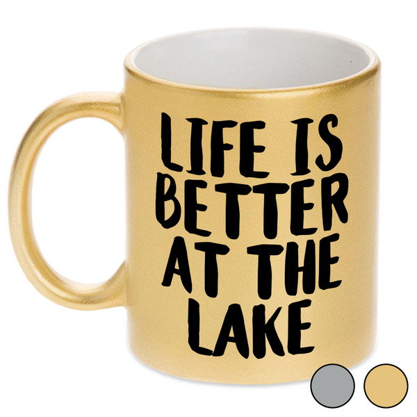 Lake House Metallic Mugs